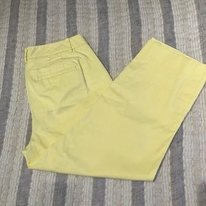 Talbots Yellow Capri Pants Size 2 Women